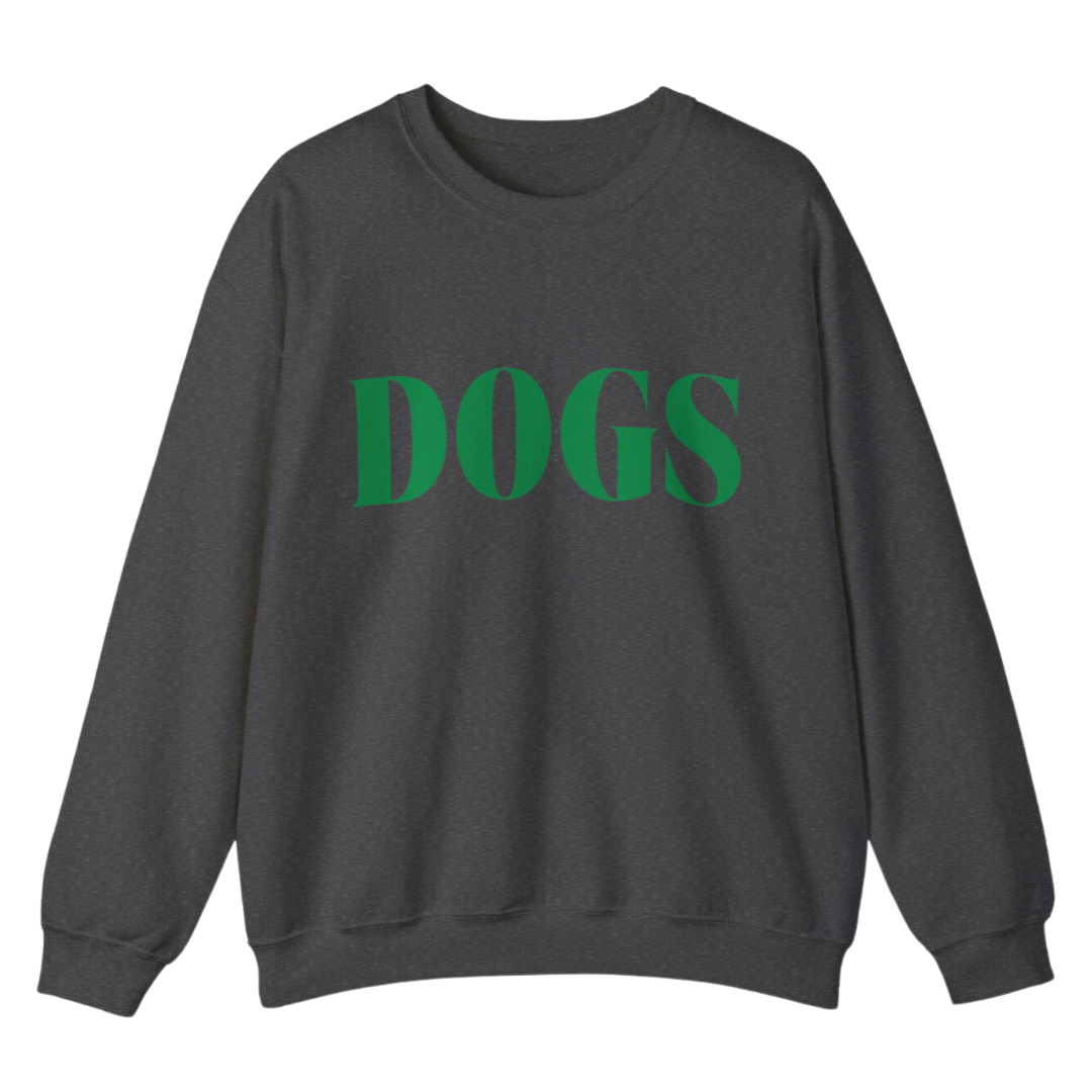 DOGS SWEATSHIRT - BLACK + GREEN