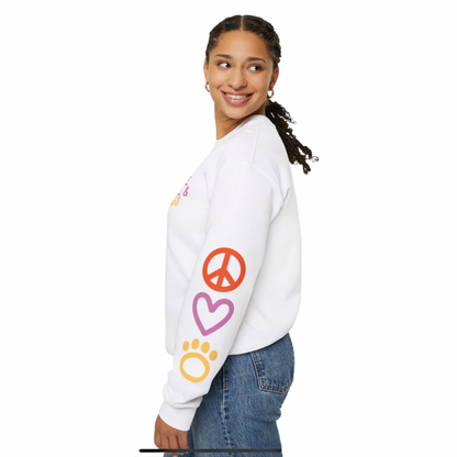 PEACE LOVE & DOGS SWEATSHIRT